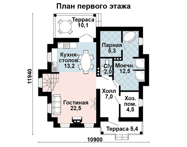 Проект дома as 2168 6 Проект дома AS-2426 из газобетона под ключ в Ижевске